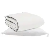 vidaXL Winterbettdecke mit Kissen 2 Stk. Weiß Daunenfeder