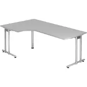 Hjh OFFICE PRO NANO 82 S - 200 x 120 Grau/Silber
