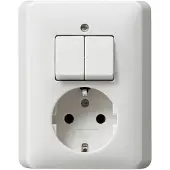 Gira Kombination Steckd/Schalt Standard 55 Serien UP