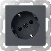 Gira System 55 30-Grad Winkelsteckdose Sicherheit Plus Anthrazit - 441828