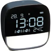 TFA-Dostmann TFA Digitalwecker 60.2034.02, mit LED-Nachtlicht, weiß