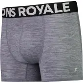 Mons Royale Mens Hold 'em Shorty Merino Boxer grey heather (710) S