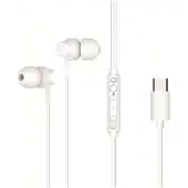 Conceptronic BRENDAN03W USB-C In-Ear-Headset, Kabelgebunden, Anrufe/Musik, 20 - 20000 Hz, 13 g, Kopfhörer, Weiß