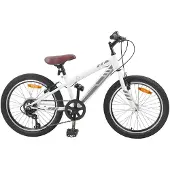 vidaXL Mountainbike 24 Zoll 6-Geschwindigkeit für 8-12 Jahre alt Weiß