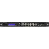 Qnap QGD-1600, Managed, Gigabit Ethernet (10/100/1000), Vollduplex, Rack-Einbau, 1U