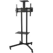 Macleans 32-55" Mobil TV Standfuß Ständer Rollwagen Halterung Trolley LED LCD Monitor