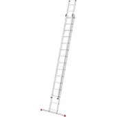 Hailo Anlegeleiter "S80 ProfiStep duo", Aluminium-Schiebeleiter 2-teilig 2x15 Sprossen