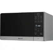 Bauknecht Mikrowelle "MW 45 SL", silber (schwarz, silberfarben), B:52cm H:29,9cm T:42,5cm, Mikrowellen, Mit Grill, Automatikprogrammen und Crisp für schnelle knusprige Pizza, Mikrowelle