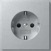 Gira SCHUKO-Steckd. SP (IP20) TX_44 F Alu 445365