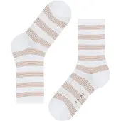 Falke Socken "Stripe Uniform", Damen, Gr. 39-42, weiß (weiß (2000)), Obermaterial: 76% Baumwolle CO. 22% Polyamid PA. 2% Elasthan EL., glatt, Socken Socken
