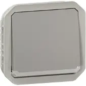 Legrand 069513L Plexo New Einsatz Wechselschalter beleuchtet 10AX, Steckklemmen, IP55 IK08, Grau