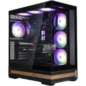 Zalman P40 NAMU BLACK, Midi Tower, PC, Schwarz, ATX, micro ATX, Mini-ITX, Kunststoff, Stahl, Gehärtetes Glas, Multi