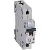 Legrand 403719 TX3 Leitungsschutzschalter D-Charakteristik, 10A, 1-polig, 6kA, 230/400VAC, 1TE