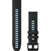 Garmin Quickfit-armbänder, Silikon schwarz/zirrusblau/schwarz 22 mm
