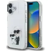Karl Lagerfeld - IML Aquarelle Karl & Choupette (KLHCP16SHMKCAQH) - iPhone 16 - White