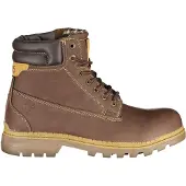 Carrera Damenschuh Schnürstiefel in Braun mit Kontrastdetails und Logo