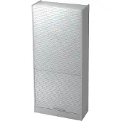 Hjh OFFICE PRO SIGNA R90 RE - Grau/Silber Rollladenschrank 5 OH Relinggriff Kunststoff