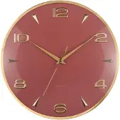Karlsson - Wanduhr Sienna Glow - Rot - 40.6x5x40.6cm