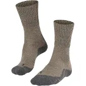 Falke Socken "TK1 Adventure Wool", Kinder, Gr. 39-41, Sockengröße, beige (kitt mouline (4310)), Obermaterial: 70% Schurwolle WV. 30% Polyamid PA., Socken Socken