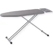 Sensahome Bügelbrett – Klappbarer Bügeltisch mit Dampfeinheitshalter – 110×33cm – Hellgrau