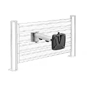 Novus TSS-Tragarm SlatWall silber-anthrazit, 1-tei