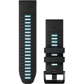 Garmin Quickfit-armbänder, Silikon schwarz/zirrusblau/schwarz 26 mm