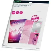 Leitz 33836, Transparent, EVA (Äthylen-Vinylazetat), Polyethylenterephthalat, Glänzend, A3, 0,125 mm, 468 mm