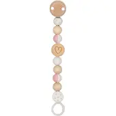 Goki Fopspeenketting Hout Hart 1 St Schnullerkette