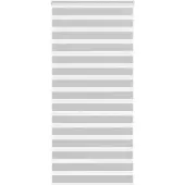 vidaXL Doppelrollo Hellgrau 100x200 cm Stoffbreite 95,9 cm Polyester