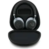 Karl Lagerfeld - Wireless Headphones Grained Initials kabellose Over-Ear-Kopfhörer, ANC, Bluetooth, USB-C – schwarz