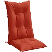 vidaXL Hochlehner-Auflagen 2 Stk. Melange Rot 120x50x7 cm Stoff