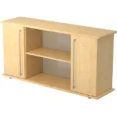Hjh OFFICE PRO KAPA SB | Sideboard | mit Türen - Ahorn Sideboard Relinggriff Kunststoff