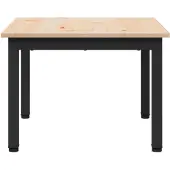 vidaXL Couchtisch Natur 50 x 50 x 36 cm Massives Kiefernholz