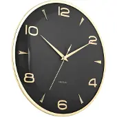 Karlsson - Wanduhr Sienna Glow - Schwarz - 40.6x5x40.6cm