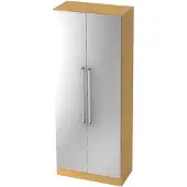 Hjh OFFICE PRO SIGNA G 7100 CE - Buche/Silber 5 OH Schrank Chromgriff Metall
