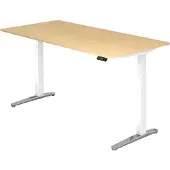 Hjh OFFICE PRO XBHM 2E WC - Ahorn 200 x 100 elektrisch höhenverstellbar