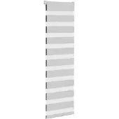 vidaXL Doppelrollo Hellgrau 50x100 cm Stoffbreite 45,9 cm Polyester