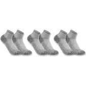 Carhartt Force Midweight Quarter Sock 3 Pair heather gray (034) XL