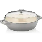 kela Schmortopf Calido mit Deckel Grau 28 cm