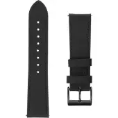 FIXED AEgte laederrem til Smartwatch Universal 22 mm Sort