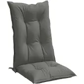 vidaXL Hochlehner-Auflagen 6 Stk. Melange Dunkelgrau 120x50x7 cm Stoff