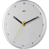 Braun BC 26 W weiß Quarzwanduhr