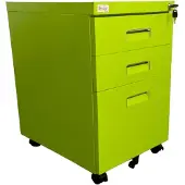 Jet-Line Rollcontainer PAUL grün Rollschrank Bürocontainer knock-down