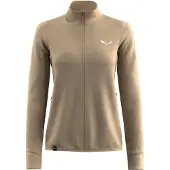 Salewa - Women's Puez Waffle Hybrid PL Jacket - Fleecejacke Gr 40 beige/braun