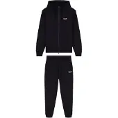 EA7 für Herren. 8NPV63_PJVRZ Trainingsanzug aus Baumwolle Core Identity schwarz (XL), Lässig, Sportlich, Multisport, Langarm