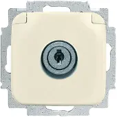 Busch-Jaeger 20 EUKSL-212-101 SCHUKO Steckdosen-Einsatz, mit Klappdeckel weiß