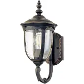 Elstead Lighting Außen Wandlaterne, Alu bronze, Glas klar, H 41,5 cm