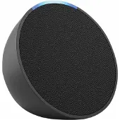 Amazon Echo Pop, Alexa, Rund, Schwarz, Android, Fire OS, iOS, 4,95 cm, Tasten