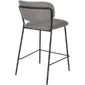 Housecraft living Jolien Barhocker 65 cm Schwarz/ Grau - 2 er Set