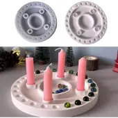 Sonstiges Silikonform Kerzenhalter Adventskalender Ostern Gips Gießform Rund